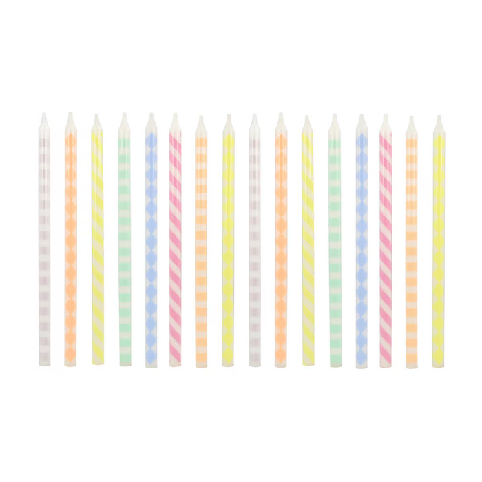 Pastel Patterned Candles
