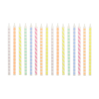 Pastel Patterned Candles