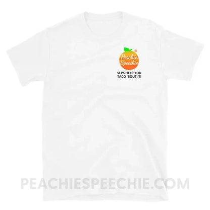 Peachie Speechie - SLPS HELP YOU TACO ’BOUT IT! - White / S - custom product - peachiespeechie.com