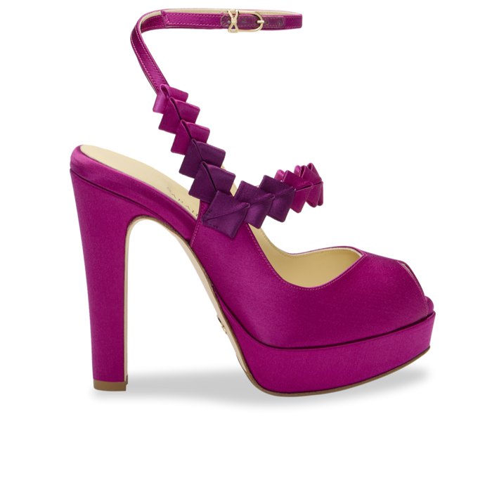 Perfect Hayworth 120 in Fuchsia Ombre Satin