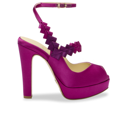 Perfect Hayworth 120 in Fuchsia Ombre Satin