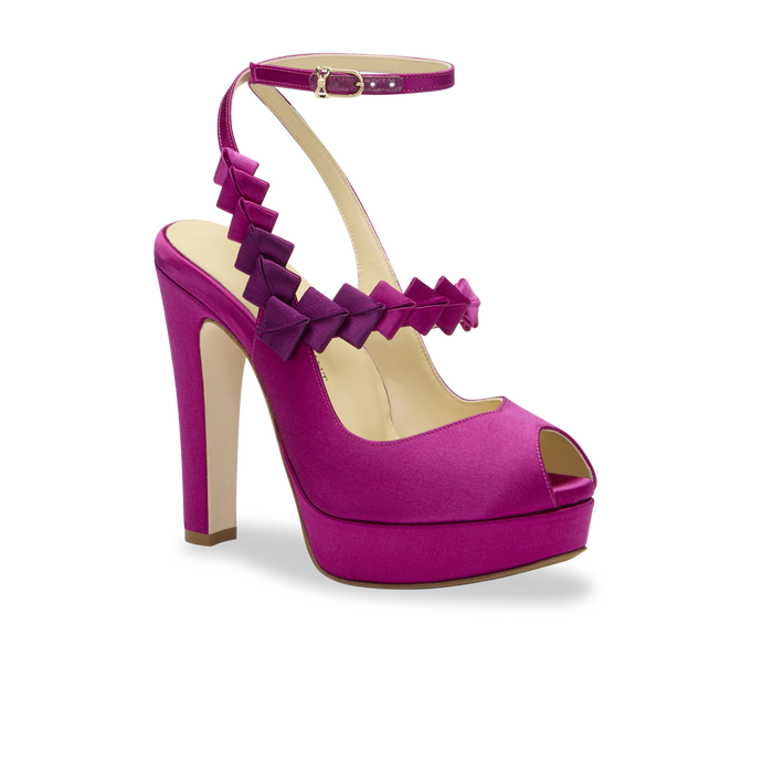 Perfect Hayworth 120 in Fuchsia Ombre Satin