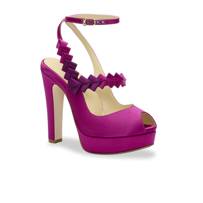 Perfect Hayworth 120 in Fuchsia Ombre Satin