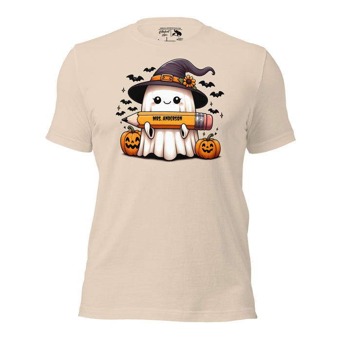 Personalized Halloween Ghost Teacher Shirt