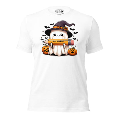 Personalized Halloween Ghost Teacher Shirt