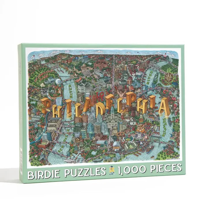 Philadelphia Map 1000 Piece Puzzle - Ali's Wagon