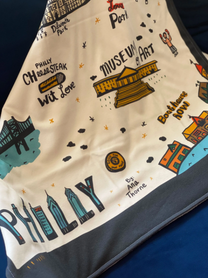 Philly Icons Baby Blanket - Ali's Wagon