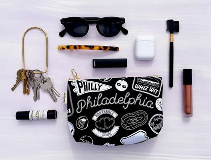 Philly Pins & Patches Zip Pouch - Ali's Wagon