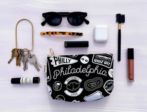 Philly Pins & Patches Zip Pouch - Ali's Wagon