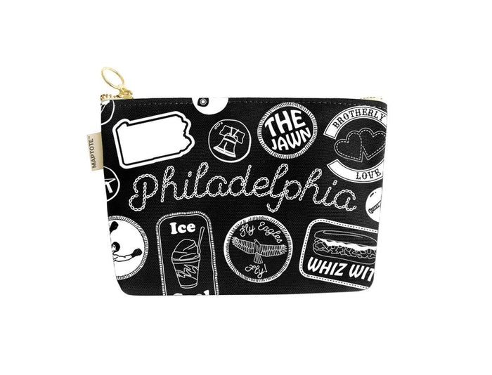 Philly Pins & Patches Zip Pouch - Ali's Wagon