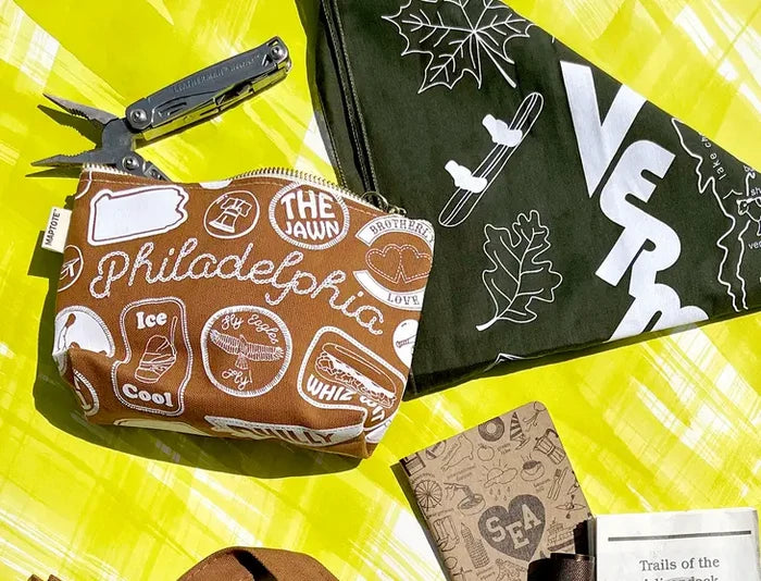Philly Pins & Patches Zip Pouch - Ali's Wagon