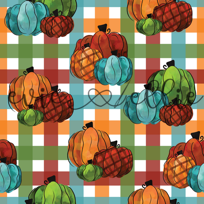 Plaid Pumpkins - Multiple Colors