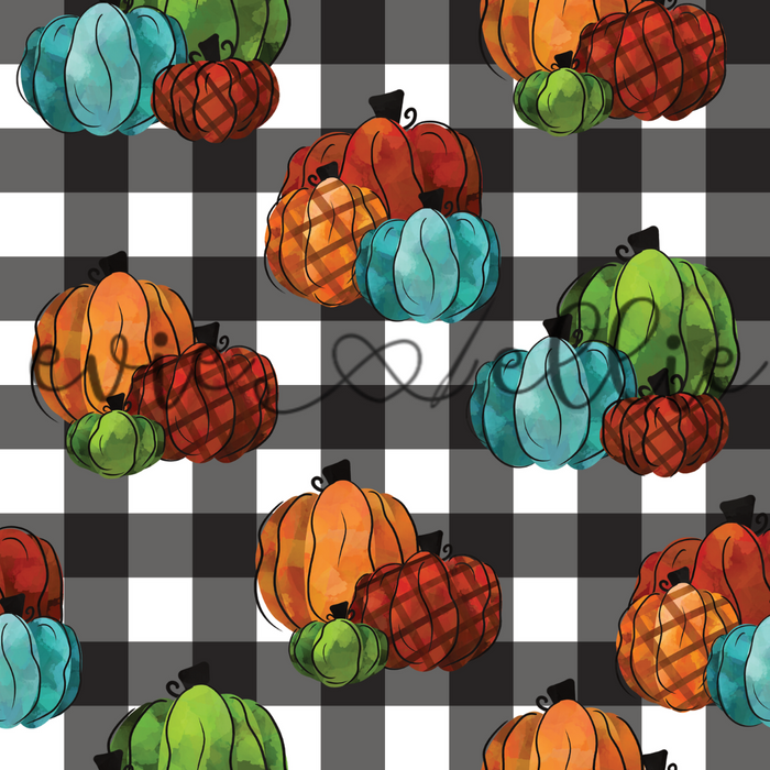 Plaid Pumpkins - Multiple Colors