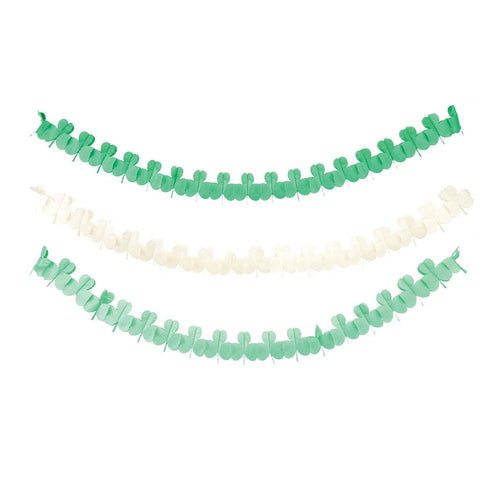 PLHB399 - Shamrock Crepe Paper Banner Set