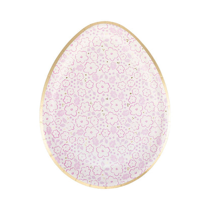 PLPL893 - Ditsy Floral Egg Paper Plate Set