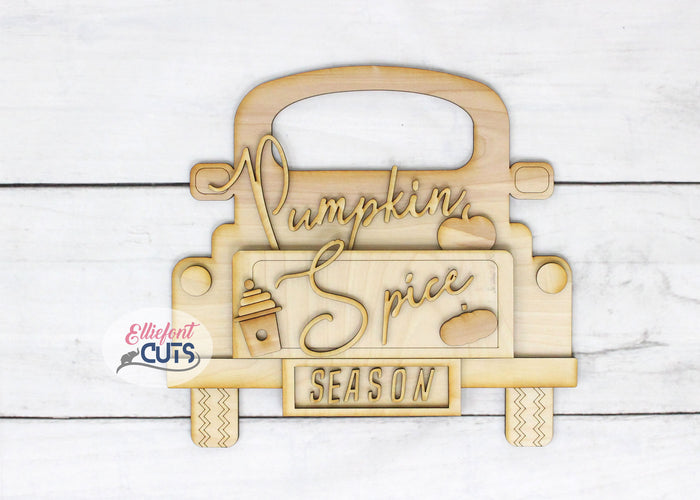 Pumpkin Spice DIY Wood Truck Kit