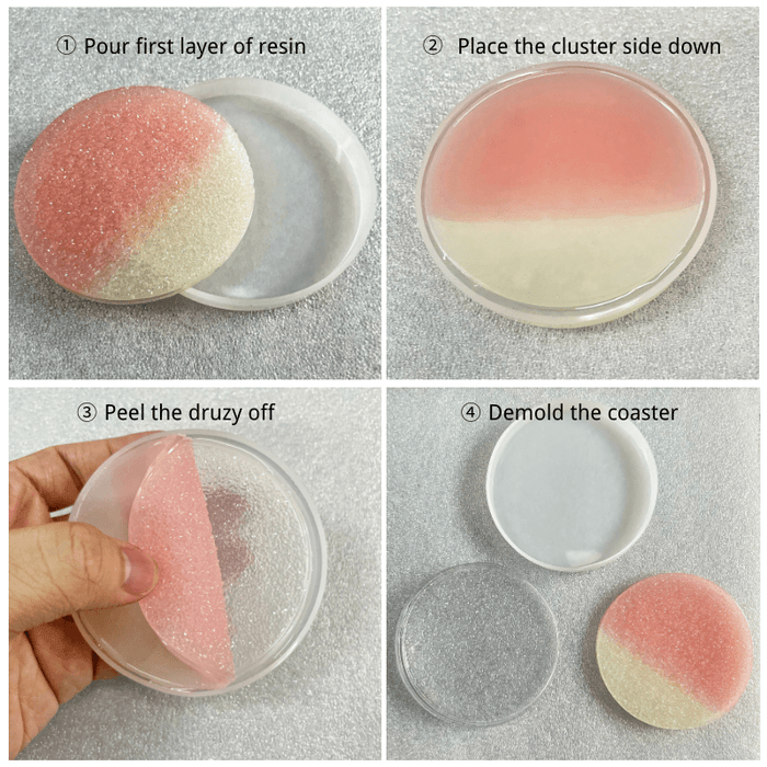 Resin Druzy Filling Decoration Crystal Cluster For Silicone Resin Mold