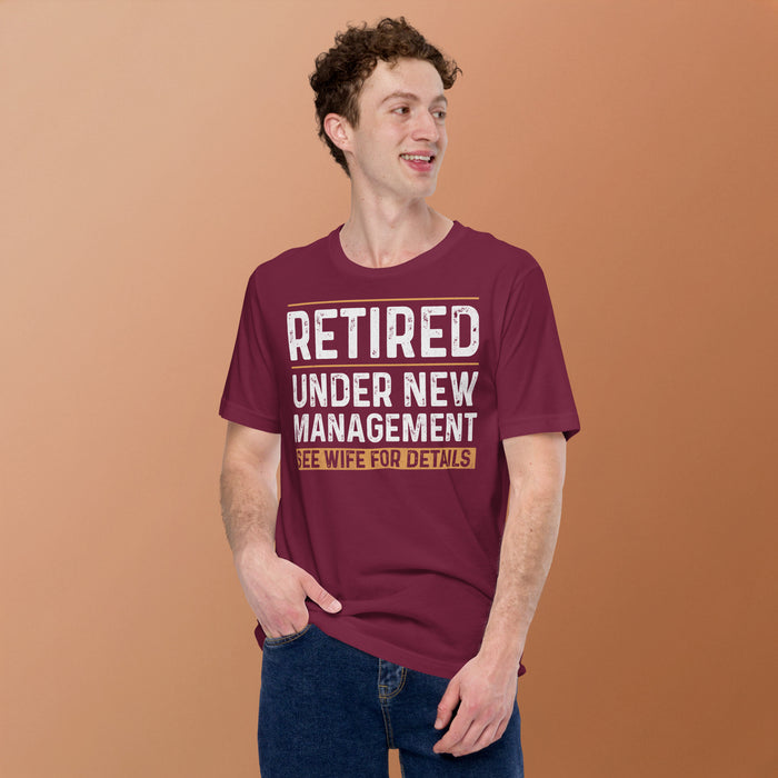 Husband retirement shirt sarcastic funny graphic tee