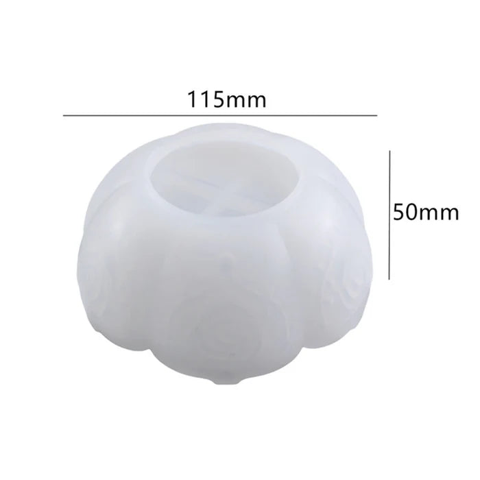 Rose Lotus Storage Bowl Resin Mold