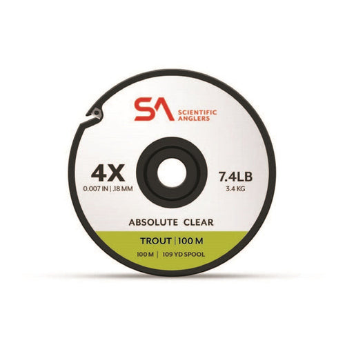 SA Absolute Trout Tippet 100M by Scientific Anglers nylon leader for trout fishing at Freestone Fly Shop