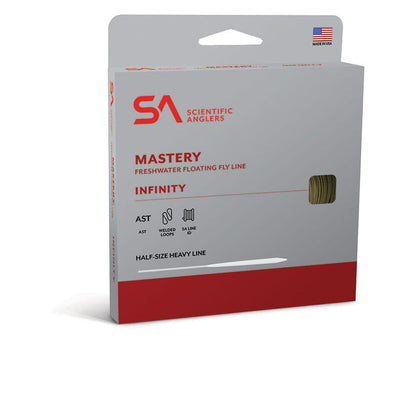 SA Mastery Infinity Fly Line by Scientific Anglers for freshwater fly fishing, designed for long-distance casting and delicate presentation