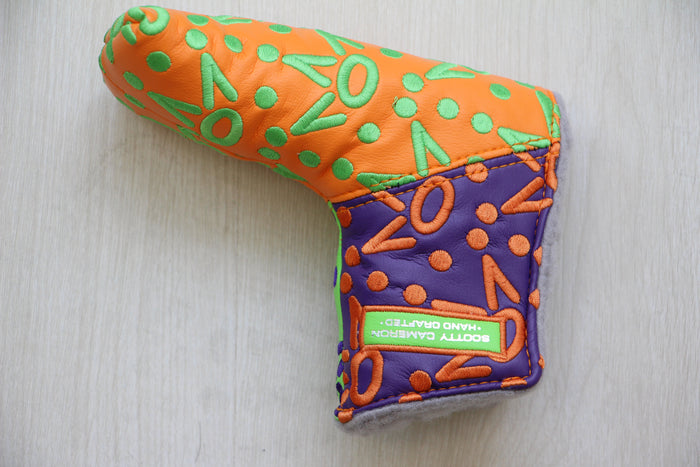 Scotty Cameron Lime, Orange, & Purple Crowns Patchwork Headcover
