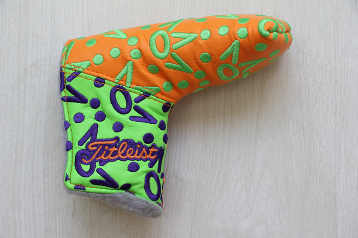 Scotty Cameron Lime, Orange, & Purple Crowns Patchwork Headcover