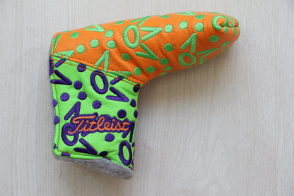 Scotty Cameron Lime, Orange, & Purple Crowns Patchwork Headcover