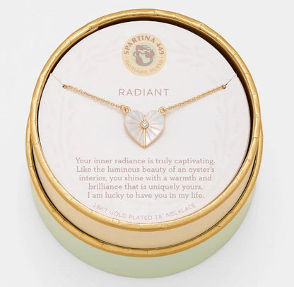 Sea La Vie Necklace Radiant/Mother-of-Pearl Heart