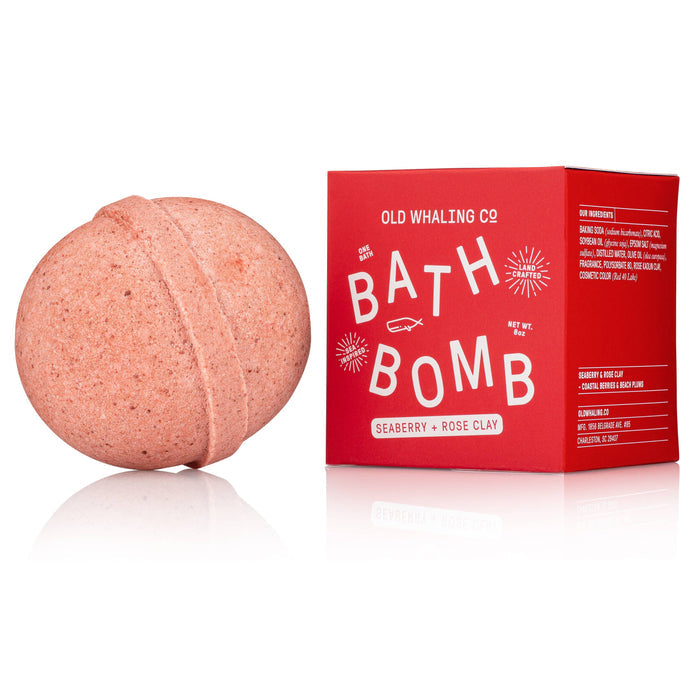 Seaberry & Rose Clay Bath Bomb - Ali's Wagon
