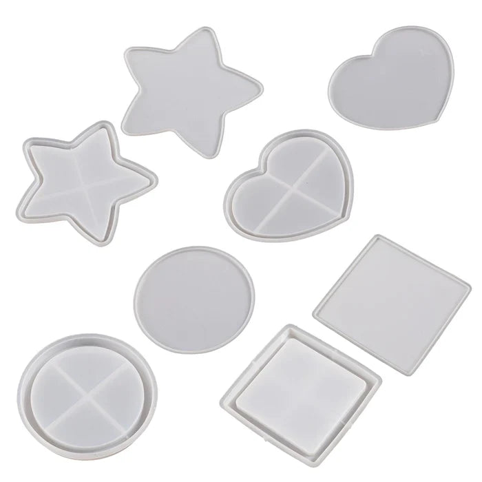 Shaker Coaster Resin Molds