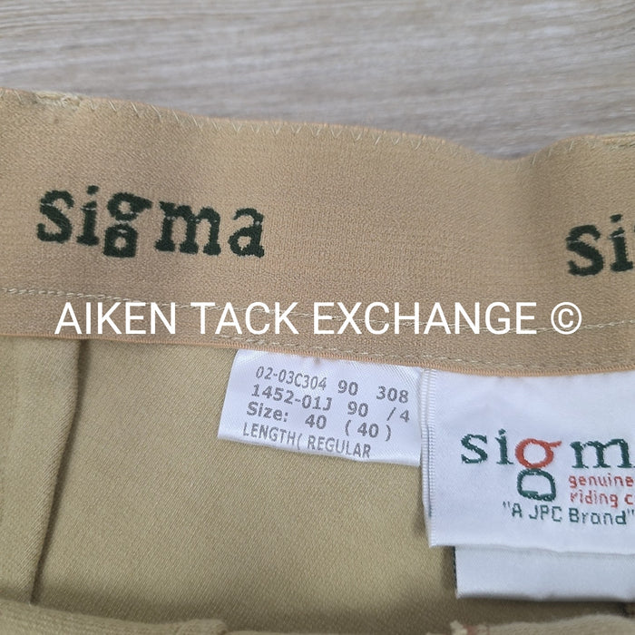 Sigma Knee Patch Breeches, Size 40