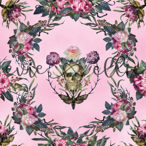 Skulls and Moths-- Multiple Colors