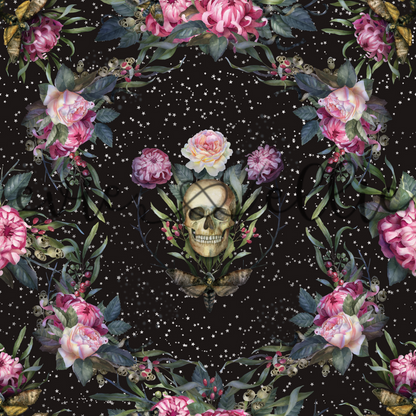 Skulls and Moths-- Multiple Colors