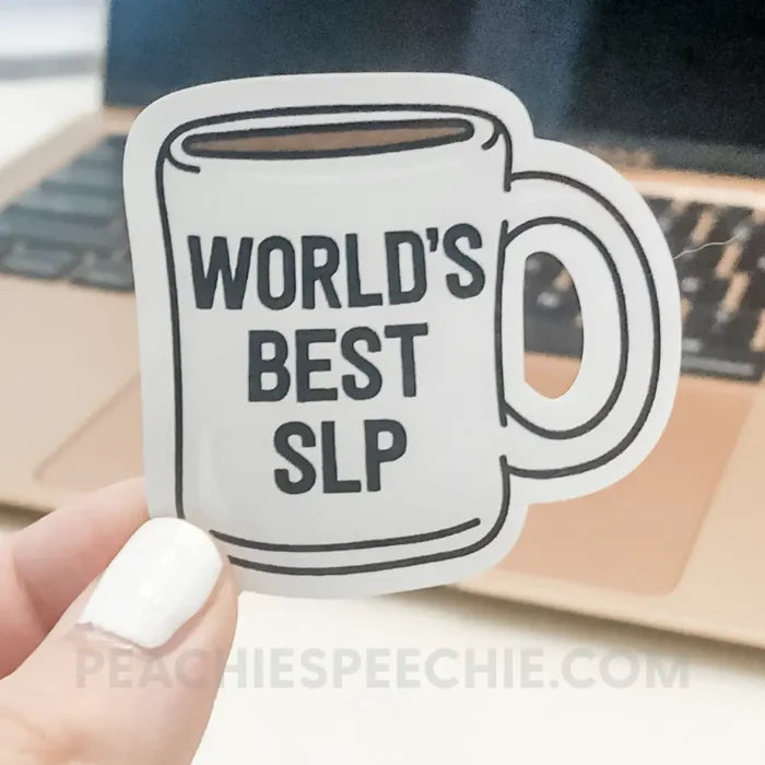 SLP Coffee Stickers - peachiespeechie.com