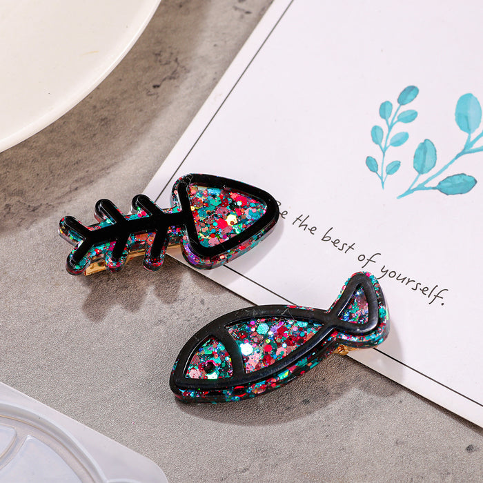 Small Fish Hairpin Resin Mold Set