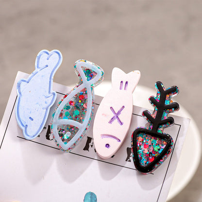 Small Fish Hairpin Resin Mold Set