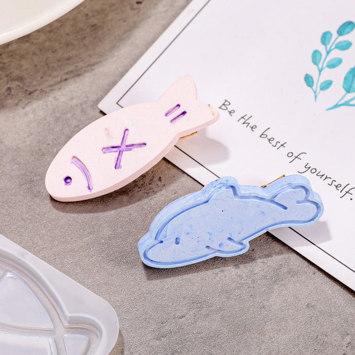 Small Fish Hairpin Resin Mold Set