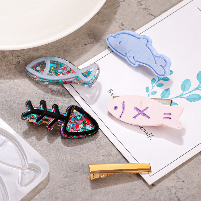 Small Fish Hairpin Resin Mold Set