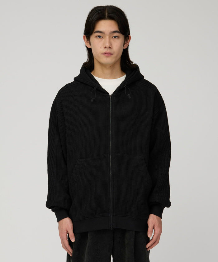Snow Peak Heavyweight Waffle Zip Parka - Black
