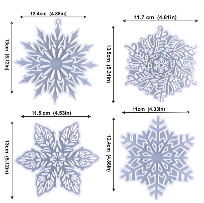 Snowflake Hanging Decoration Resin Mold
