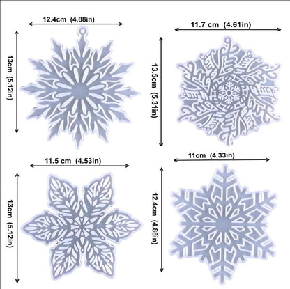 Snowflake Hanging Decoration Resin Mold