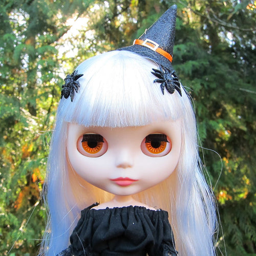Spider barrettes for Blythe and Pullip dolls