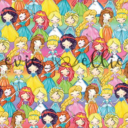 Stacked Princesses -- Multiple Colors