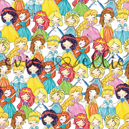 Stacked Princesses -- Multiple Colors