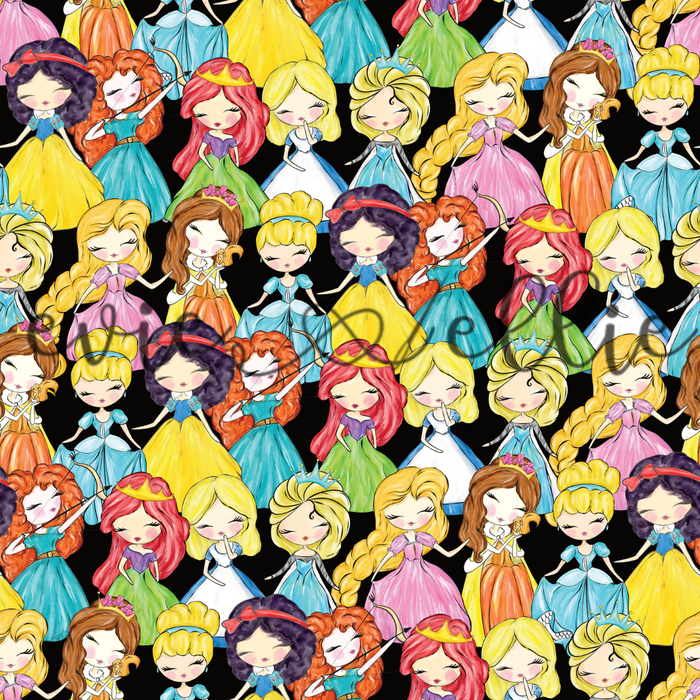 Stacked Princesses -- Multiple Colors