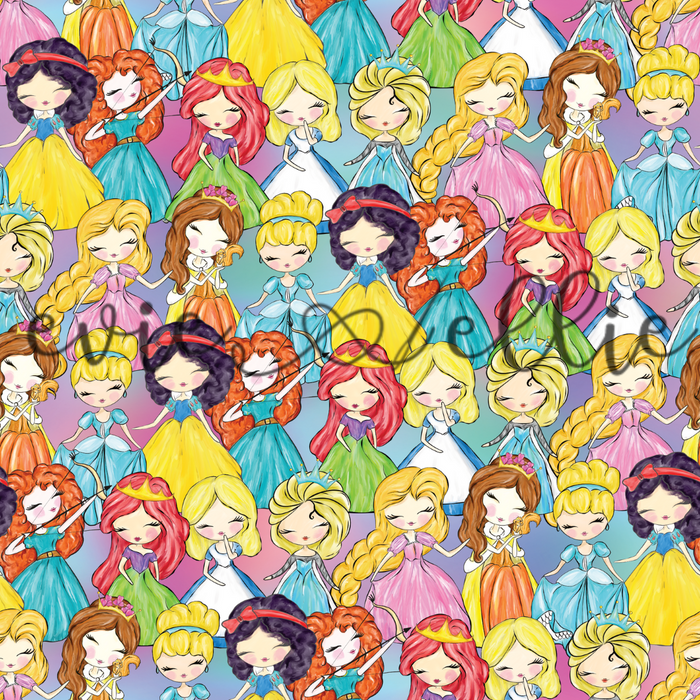 Stacked Princesses -- Multiple Colors