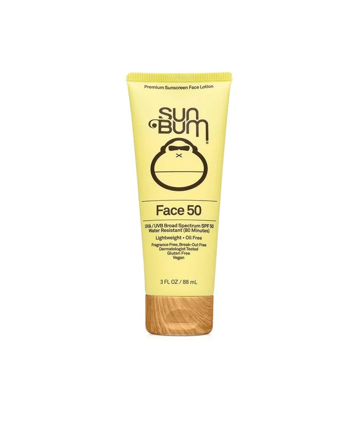 Sun Bum Orig SPF 50 Clear Face Sunscreen Lotion 3 Oz lightweight, oil-free daily facial protection at Freestone Fly Shop