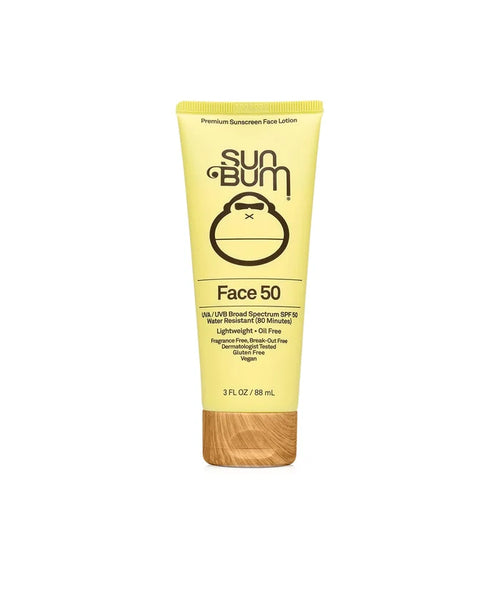 Sun Bum Orig SPF 50 Clear Face Sunscreen Lotion 3 Oz lightweight, oil-free daily facial protection at Freestone Fly Shop