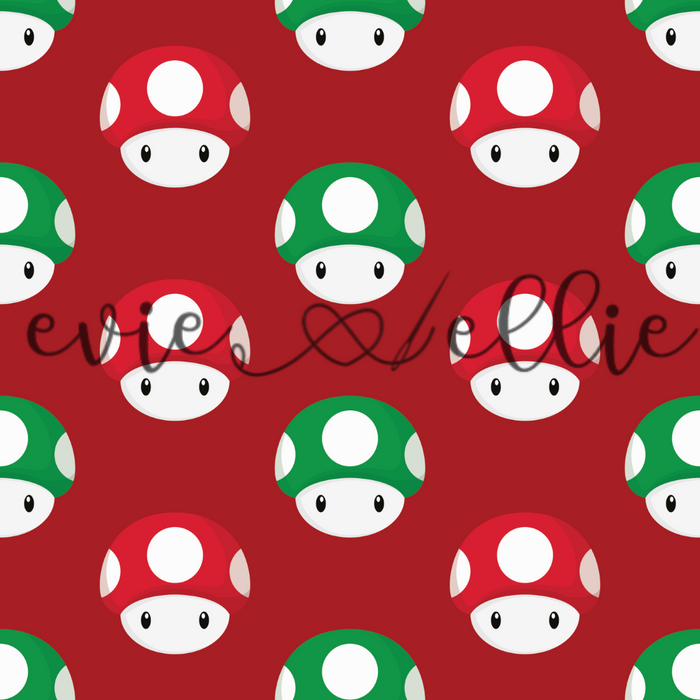 Super Plumber Bros Mushrooms- Multiple Colors